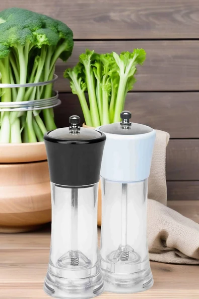 2'li Set Tuz ve Biber Değirmeni Seramik Elegant - 2