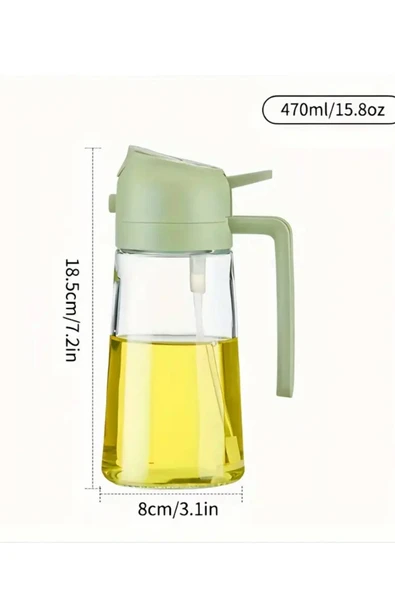 2si 1 arada Yağdanlık - Spreyli ve Dökücü Yağdanlık Cam Yağ Püskürtücü - 7