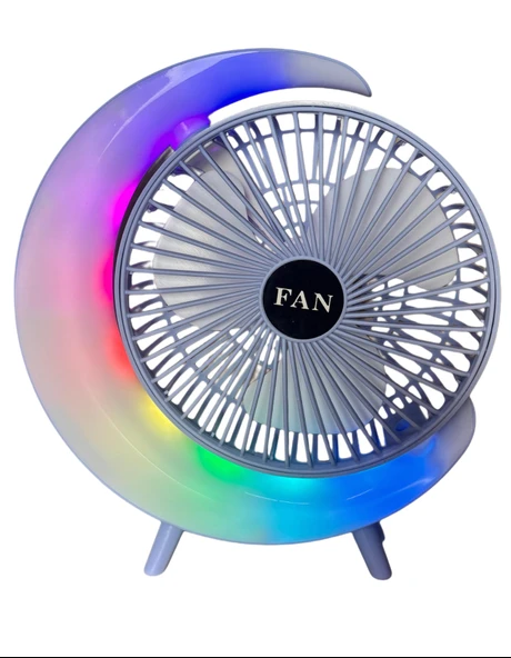S24 Taşınabilir Masaüstü Mavi Usb Fan - 1