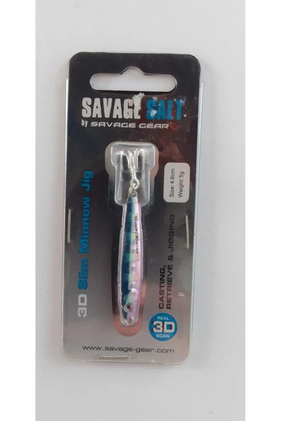 Savage Gear 3D Slim Minnow 5 gr 4,6 cm Jig Balık - 1