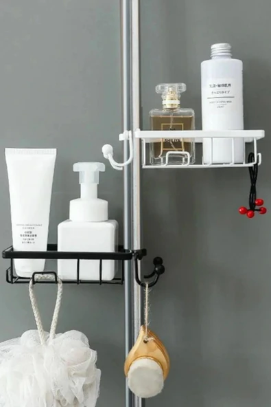 Paslanmaz Çelik Mutfak Banyo Musluğuna Sabitlenebilir Sabun ve Sünger Tutucu Organizer - 3