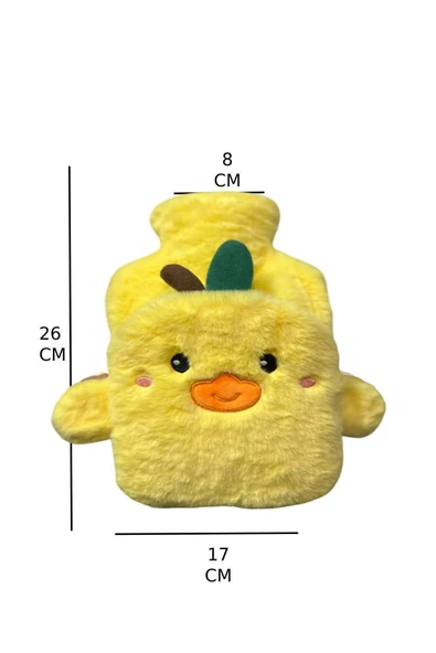 Sarı Civciv Sıcak Su Torbası Yumuşak Peluş Hediyelik - 6