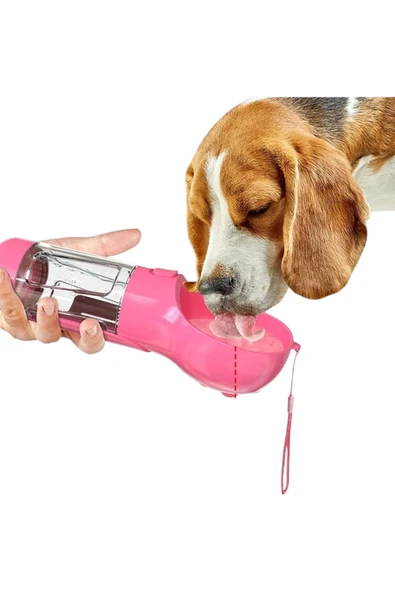 Kedi Köpek Evcil Hayvan Portatif Çok Amaçlı Suluk ve Mama Kabı - 300 ml + 150 ml - 3