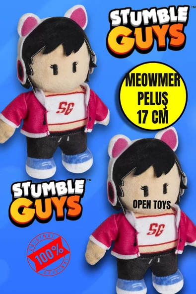 Stumble Guys Meowmer Peluş 17 Cm