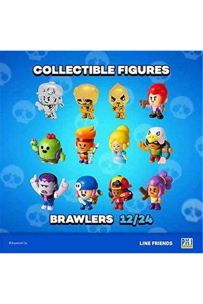 Brawl Stars Delüks 12 Li Figür Seti 5 cm Model 2 - 7