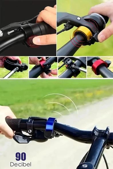 Ultra-Yüksek Sesli Alüminyum Alaşımlı Bisiklet Zili - 2