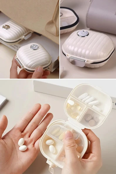 Mini Taşınabilir İlaç Kutusu 7 gün Bölmeli Küçük İlaç Kutusu - 2