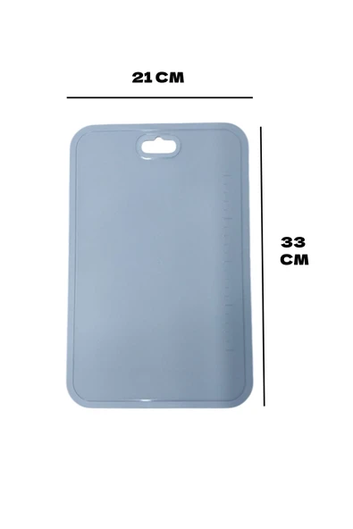 Ekmek, Sebze, Meyve Kaydırmaz Leke Tutmaz Kesim Standı Tahtası - Gri - 4