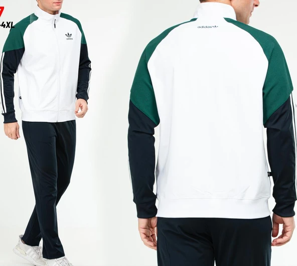 Adidas EA-4057 Battal Beden Erkek Polyester Eşofman Takımı