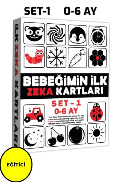 Bebeğimin Ilk Zeka Kartları Set-1 / 0-6 Ay - 3