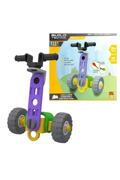 Sök Tak Araçlar Scooter 18 Parça 3+ Yaş Üzeri Çocuklar Için Kendin Yap Oyun Seti ürün görseli 1