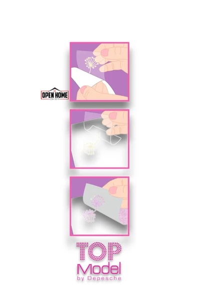 Top Model Unicorn Boyanabilir Şablonlu Stickerli Tasarım Defteri - 4