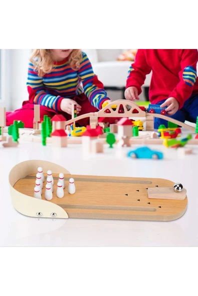 Mini Masa Üstü Bowling Oyunu Minyatür Bowling Oyunu - 7