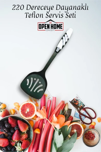 1 Adet  Yanmaz Yapışmaz Teflon Servis Seti 220 ° Dayanıklı Servis Çeviri