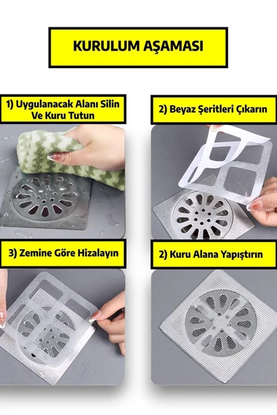 20'lu Banyo Gider Süzgeci, Sineklik Tamir Kiti - 4