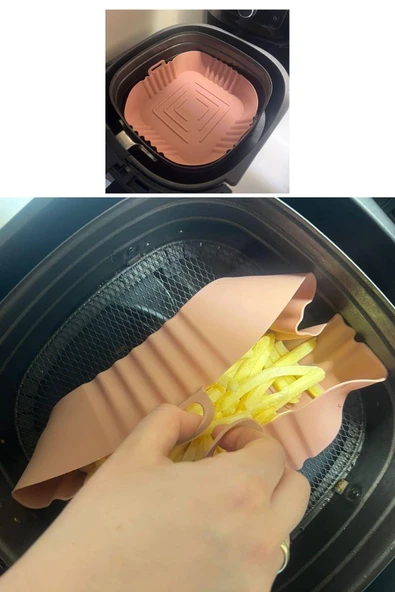 50 Adet Tek Kullanımlık Kare Tabak Model Pişirme Kağıdı Ve 20 Cm Kare Pişirme Matı - 3