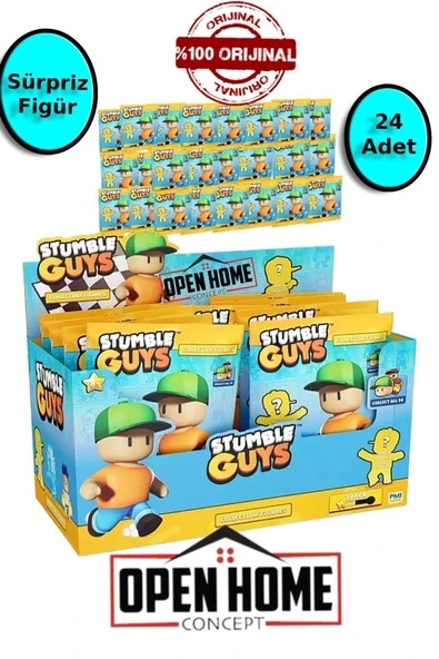 Stumble Guys Sürpriz Paket - 24 Adet - 5 Cm - 2