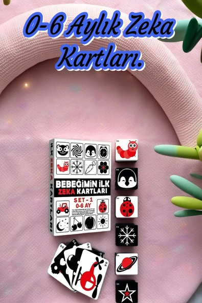 İlk Zeka Kartları Set-1 / 0-6 Ay ürün görseli 1