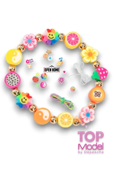 Top Model Bileklik Yapma Seti-Kendin Yap - 20 Farklı Boncuk Türü, Bileklik veya Zincir Yap - 2
