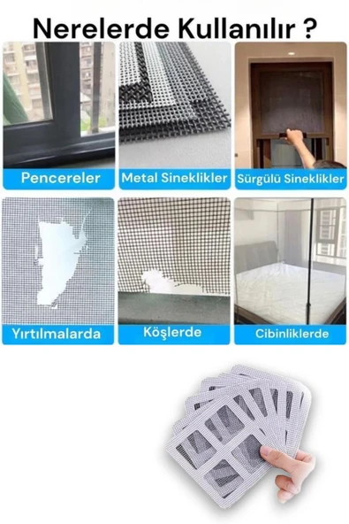 10'lu Banyo Gider Süzgeci, Sineklik Tamir Kiti - 2