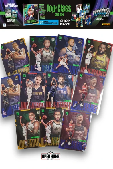 Panini Nba Top Class 2024 Koleksiyonluk Basketbolcu Kartları + 48 Paket (384 Adet Kart) - 2