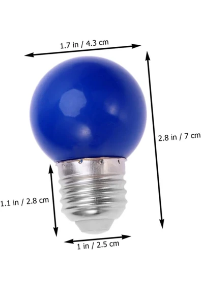 10 Adet Dış Mekan Peri Işıkları Turuncu Ev Dekoru Festoon Işıkları Dış Mekan Ampulü Renkleri - 8