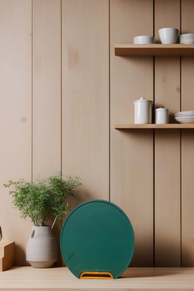 2'li Yeşil Mutfak Sebze Meyve Et Balık Ekmek Doğrama Kesme Tahtası Standlı Kesim Panosu - 3