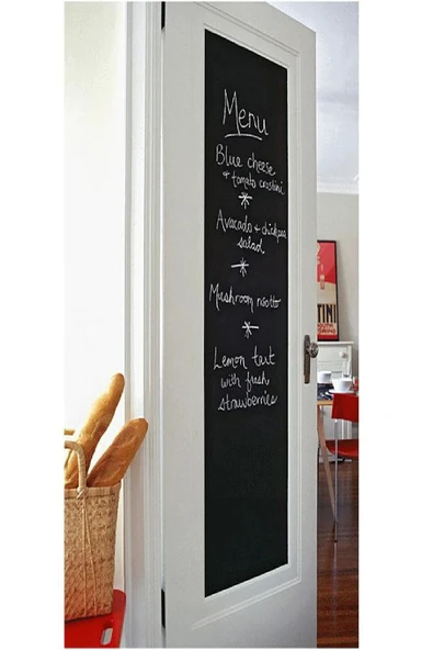 Büyük Boy Yapışkanlı Kara Tahta Sticker - 4