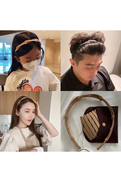 Unisex Katlanabilir Taç Toka Siyah - 2