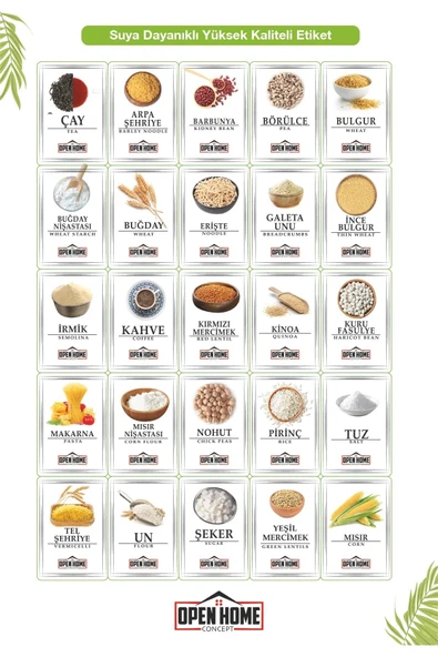 36 Adet Jumbo Boy Dikdörtgen Saklama Kabı 2000 Ml Antrasit 50 Adet Etiket Hediye - 6