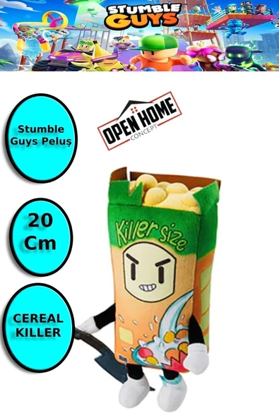 Stumble Guys 20 cm Peluş  - CEREAL KILLER ürün görseli 1