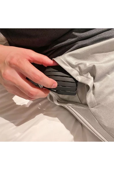 Unisex Katlanabilir Taç Toka Siyah - 4