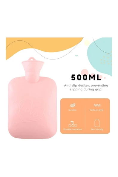 Tavşan Figürlü Yumuşak Peluş Eldivenli Sıcak Su Torbası Sevgililer Günü Hediyesi - 7