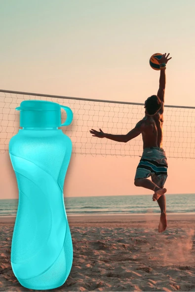 Waterfresh 1500 ml Matara Okul Işyeri Spor Salonu Için Uygun & Su Şişesi & Suluk - Turkuaz - 2