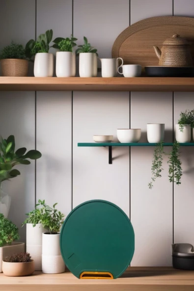 1 Adet Yeşil Mutfak Sebze Meyve Et Balık Ekmek Doğrama Kesme Tahtası Standlı Kesim Panosu - 6