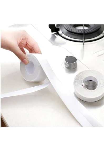 Su Sızdırmaz Lavabo Kenar Bandı (3.2m) Beyaz - 2