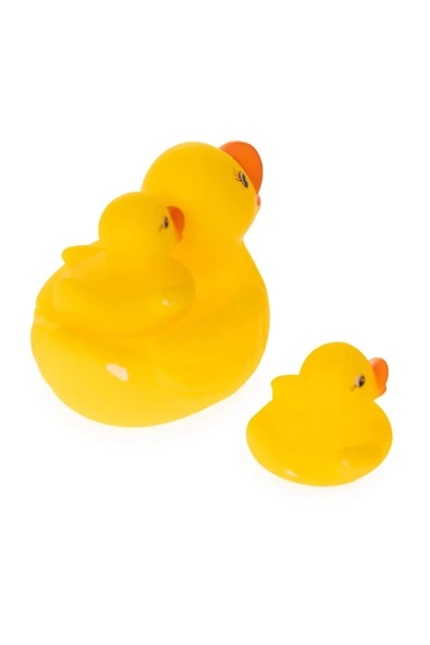Vinyland Vinil Ördek Ailesi Banyo Ve Havuz Oyuncakları Sarı - 3