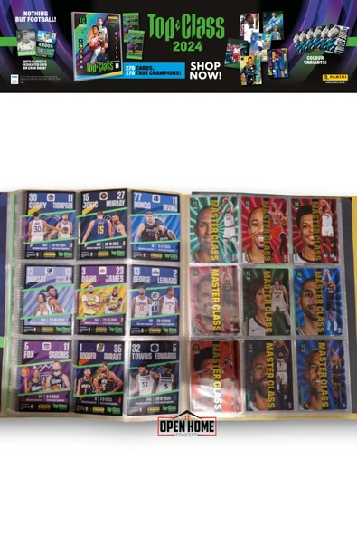 Panini Nba Top Class 2024 Koleksiyon Basketbolcu Kartı Albüm Dergisi (24Adet Kart+3Holo Giants Kart) - 2