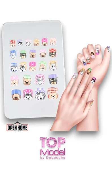 Top Model Şehir Kızları Yapay Takma Tırnaklar - 3