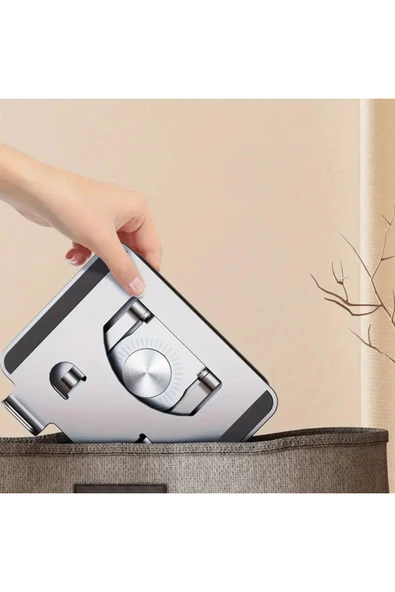 Metal Tablet Standı 360 Derece Dönebilen Yükseltilmiş Masaüstü Ayarlanabilir Katlanır - 7