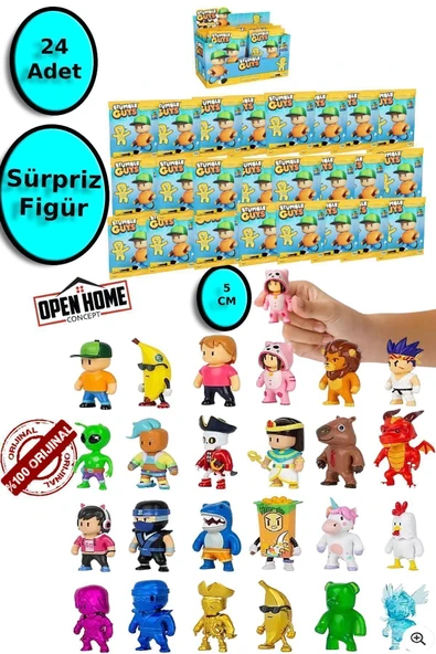 Stumble Guys Sürpriz Paket - 24 Adet - 5 Cm