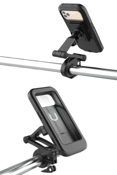 360 ° Dönebilir Su Geçirmez Telefon Tutacağı Motosiklet, Bisiklet,  Atv  Koluna Takılabilen - 5