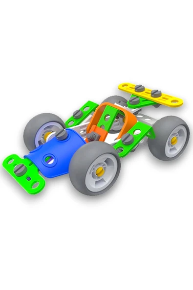 58 Parça Tak-sök Go-kart Arabası Block Yapı Seti - 2