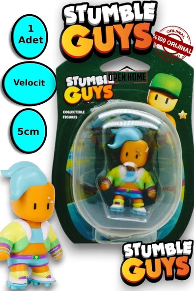 Stumble Guys 5 cm Tekli Figür  - Velocit 1 ADET