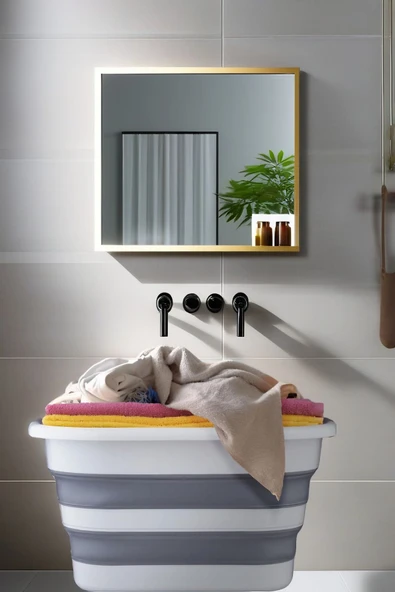 38 Lt Büyük Boy Katlanabilir Çamaşır Sepeti - Oyuncak Sepeti - 4