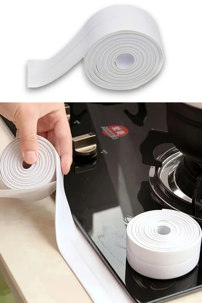 Su Sızdırmaz Lavabo Kenar Bandı (3.2m) Beyaz - 7