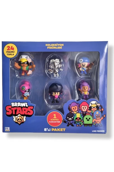 Brawl Star 8 Li Figür Seti - Model 1 - (SANDY SPİKE) - 4