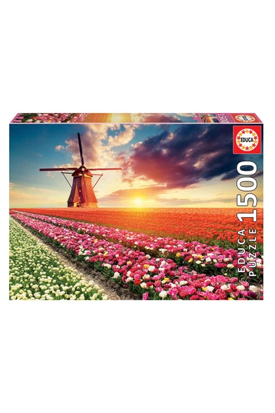 Puzzle 1500 Parça Lale Manzarası 18465 - 2