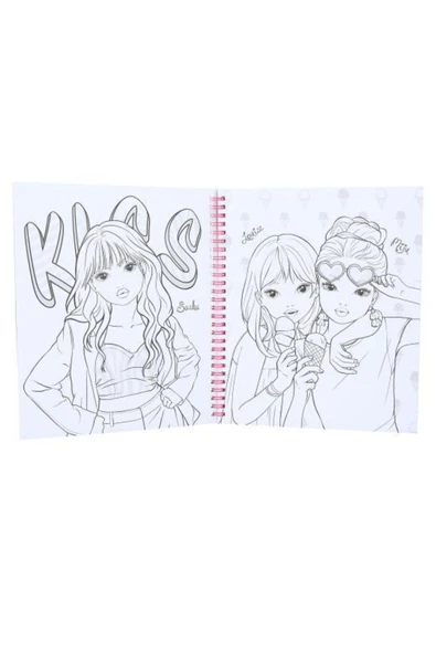 TOPModel Parıltılı Boyama Kitabı - 3