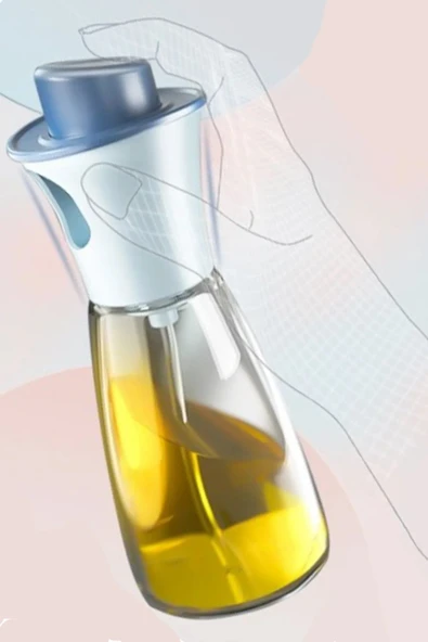 Cam Şişeli Spreyli 220 Ml Yağdanlık Sosluk Çok Amaçlı Sirkelik - 3